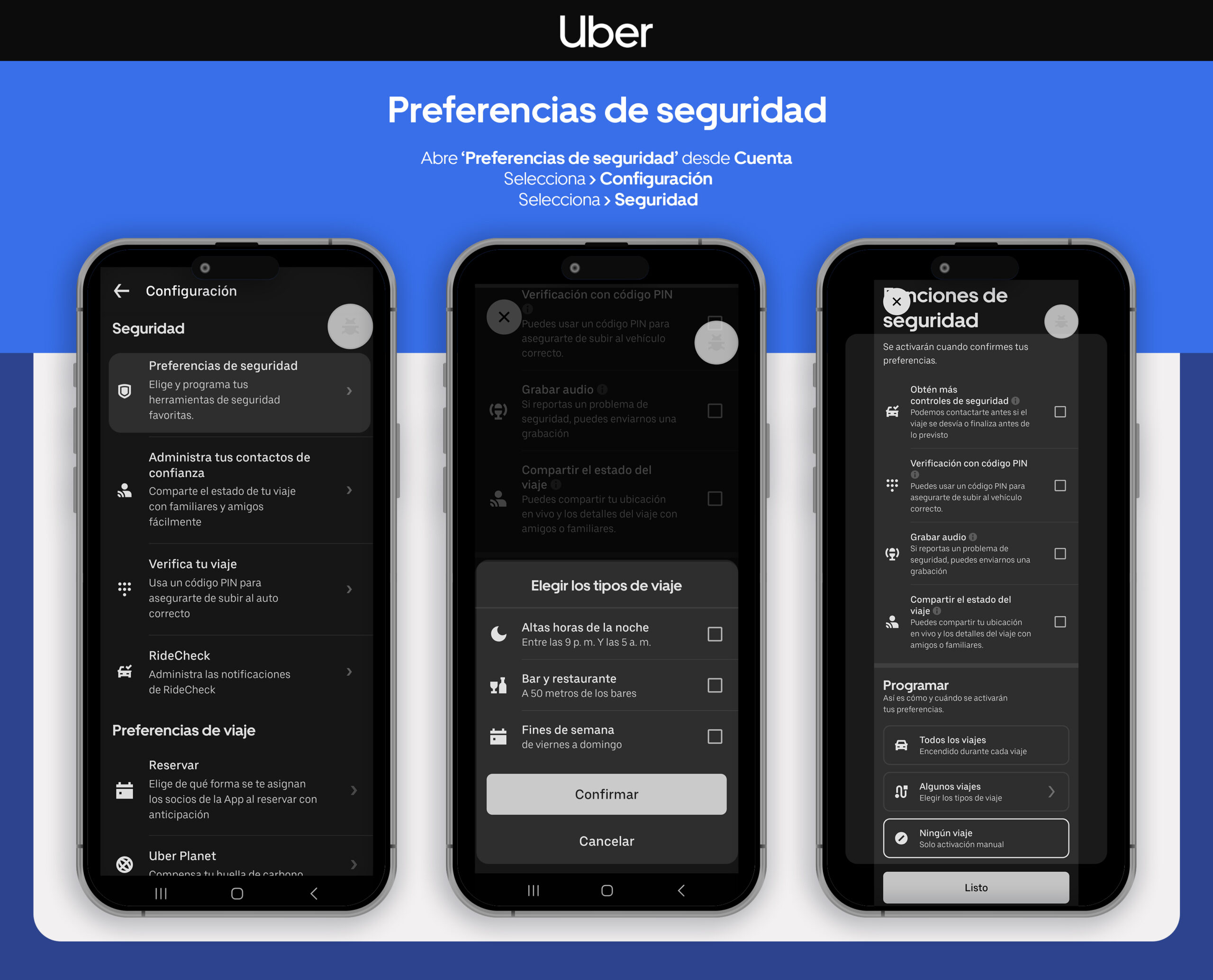 3 Sorprendentes Funciones de Seguridad en UBER que Ignoras 3 3 Sorprendentes Funciones de Seguridad en UBER que Ignoras