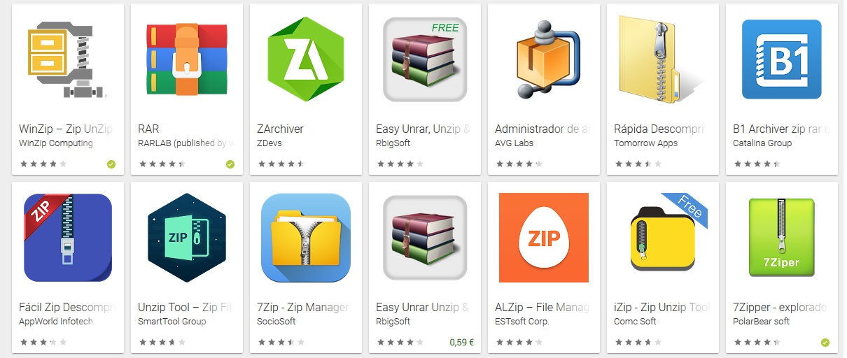 7 zip en android comprime y descomprime facilmente