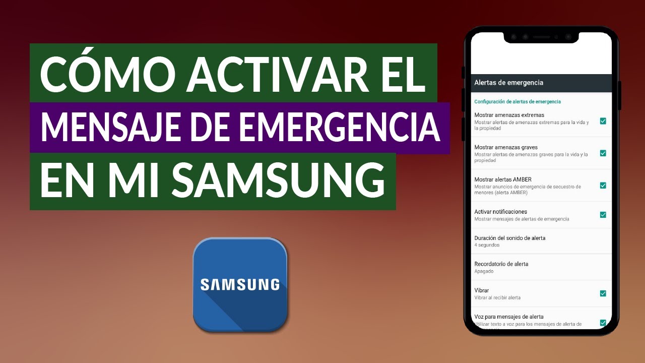 ALERTA DE EMERGENCIA: Cómo ACTIVAR en tu Samsung A7 2 alerta de emergencia como activar en tu samsung a7