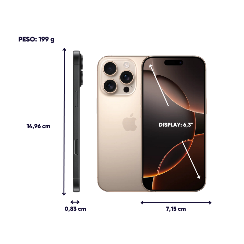 CARACTERÍSTICAS del iPhone 16 Pro: ¡DESCUBRE sus MEDIDAS!* 2 caracteristicas del iphone 16 pro descubre sus medidas