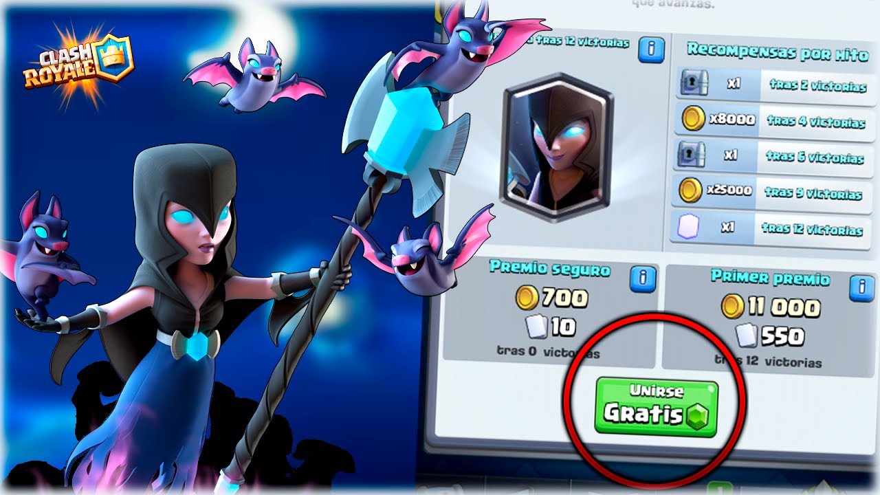 CLASH ROYALE: Cómo conseguir GRATIS la BRUJA NOCTURNA 2 clash royale como conseguir gratis la bruja nocturna