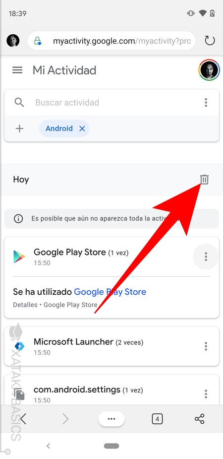 como borrar tu historial de google en el celular