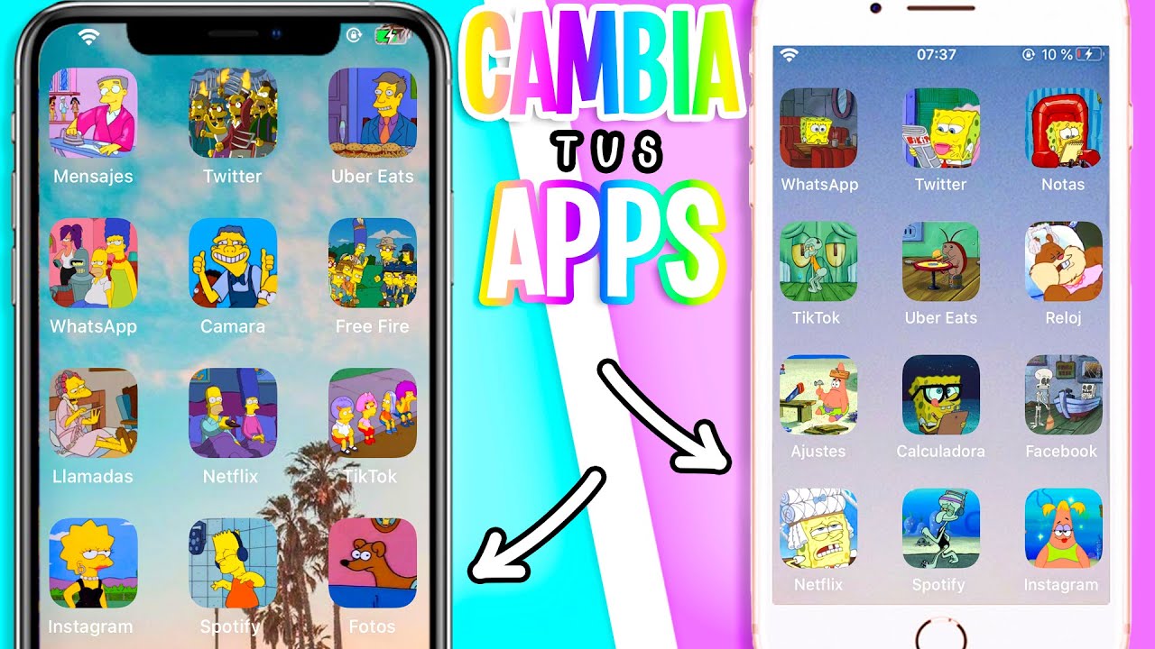 como cambiar los iconos de las aplicaciones en tu movil