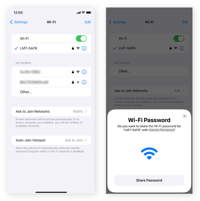 como compartir la contrasena wifi en iphone facil