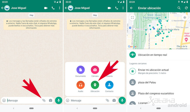 como compartir tu ubicacion de google maps en whatsapp
