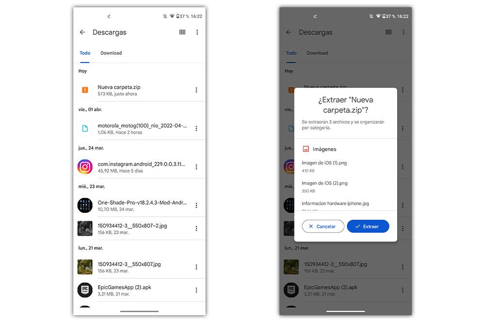 Cómo DESCOMPRIMIR archivos ZIP en Android FÁCILMENTE