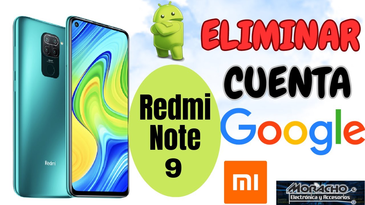 Cómo ELIMINAR Cuenta de GMAIL en Xiaomi REDMI Note 9 2 como eliminar cuenta de gmail en xiaomi redmi note 9