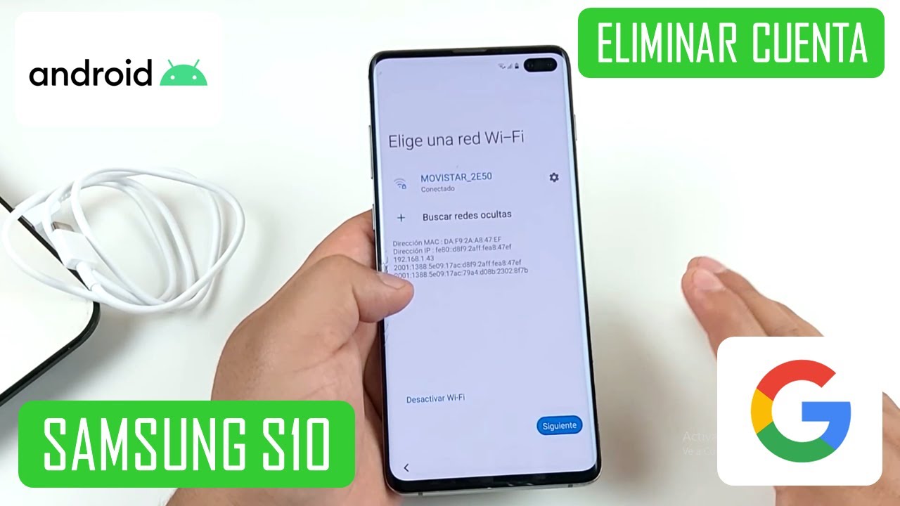 como eliminar cuenta google y hard reset samsung s10e facil