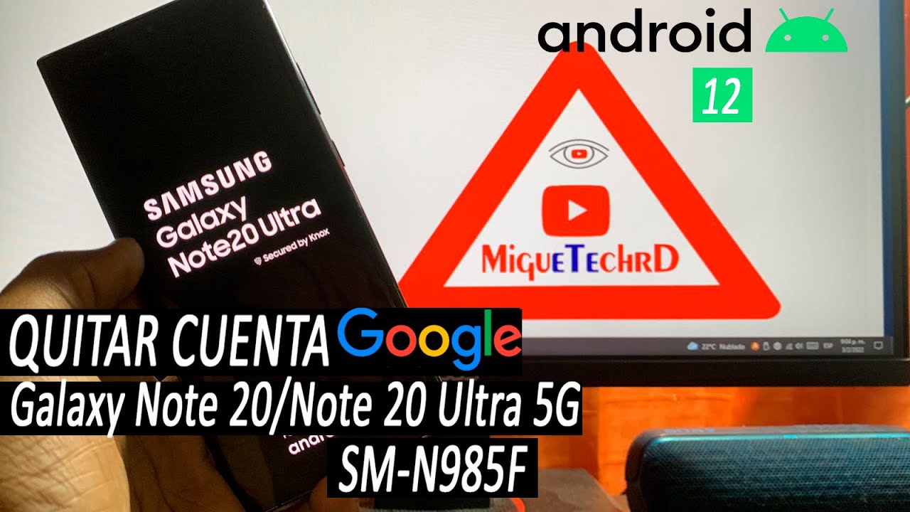 “Cómo eliminar tu cuenta de Google en Samsung Galaxy Note 20” 2 como eliminar tu cuenta de google en samsung galaxy note 20