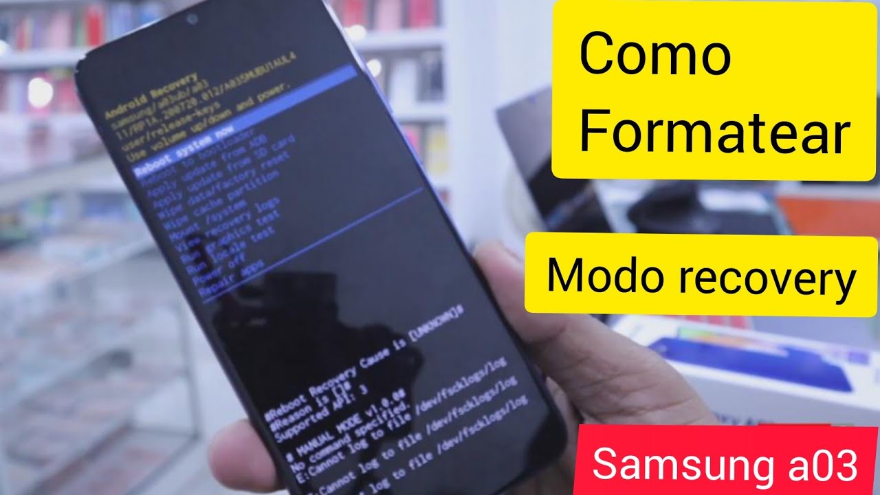 como formatear un samsung a03 descubre el hard reset