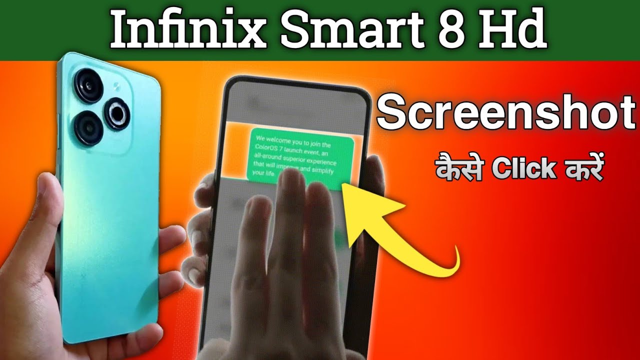 como hacer captura de pantalla en infinix smart 8 hd