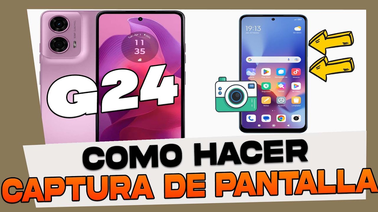como hacer captura de pantalla en motorola moto g24