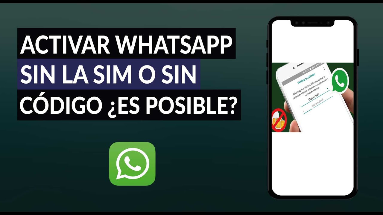 Cómo RECUPERAR mi WHATSAPP sin TARJETA SIM Es posible 2 como recuperar mi whatsapp sin tarjeta sim es posible