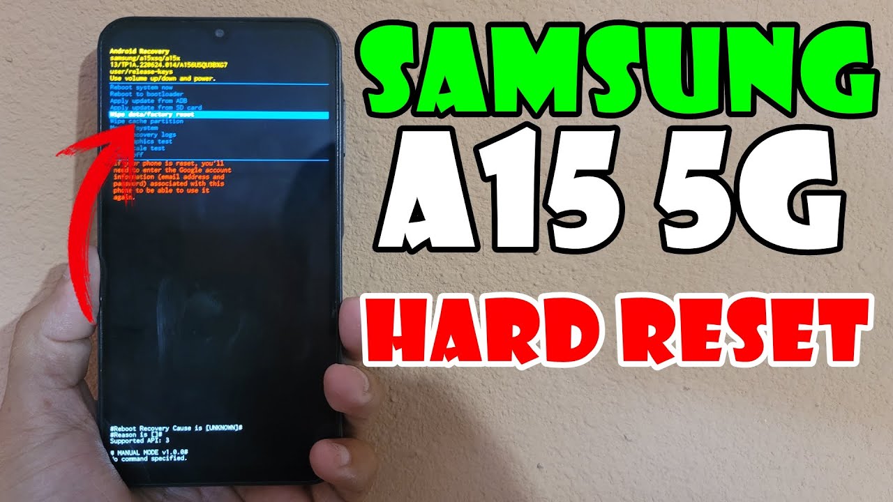 Cómo Resetear Tu Samsung Galaxy A15 5G y Eliminar Google 2 como resetear tu samsung galaxy a15 5g y eliminar google