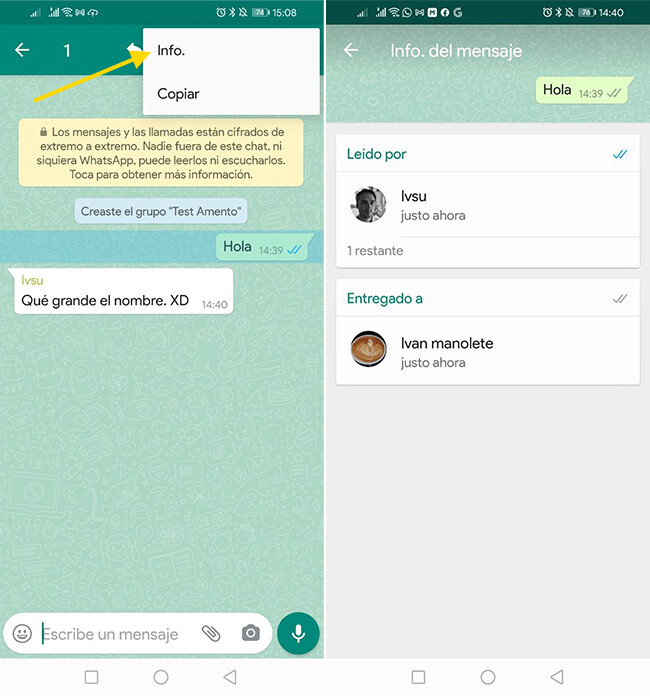 Cómo saber si han LEÍDO un WhatsApp en ANDROID 2 como saber si han leido un whatsapp en android