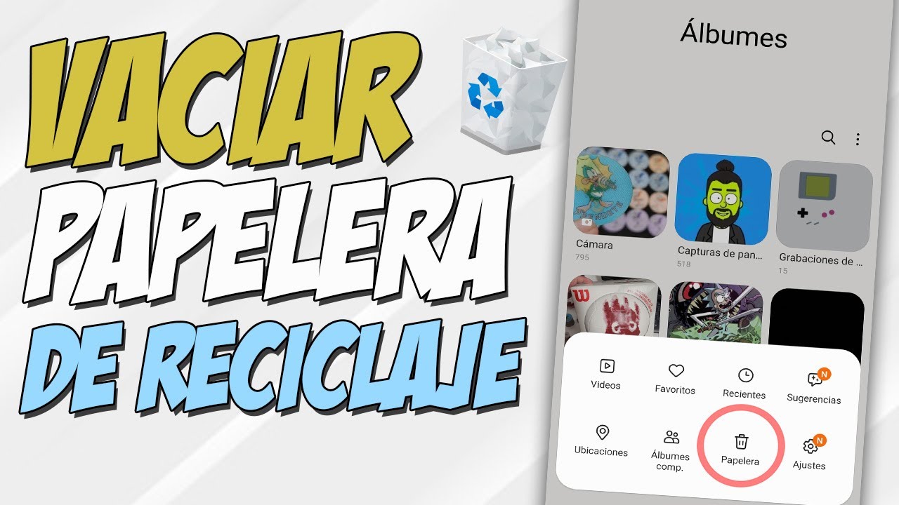 como vaciar papelera del movil libera memoria