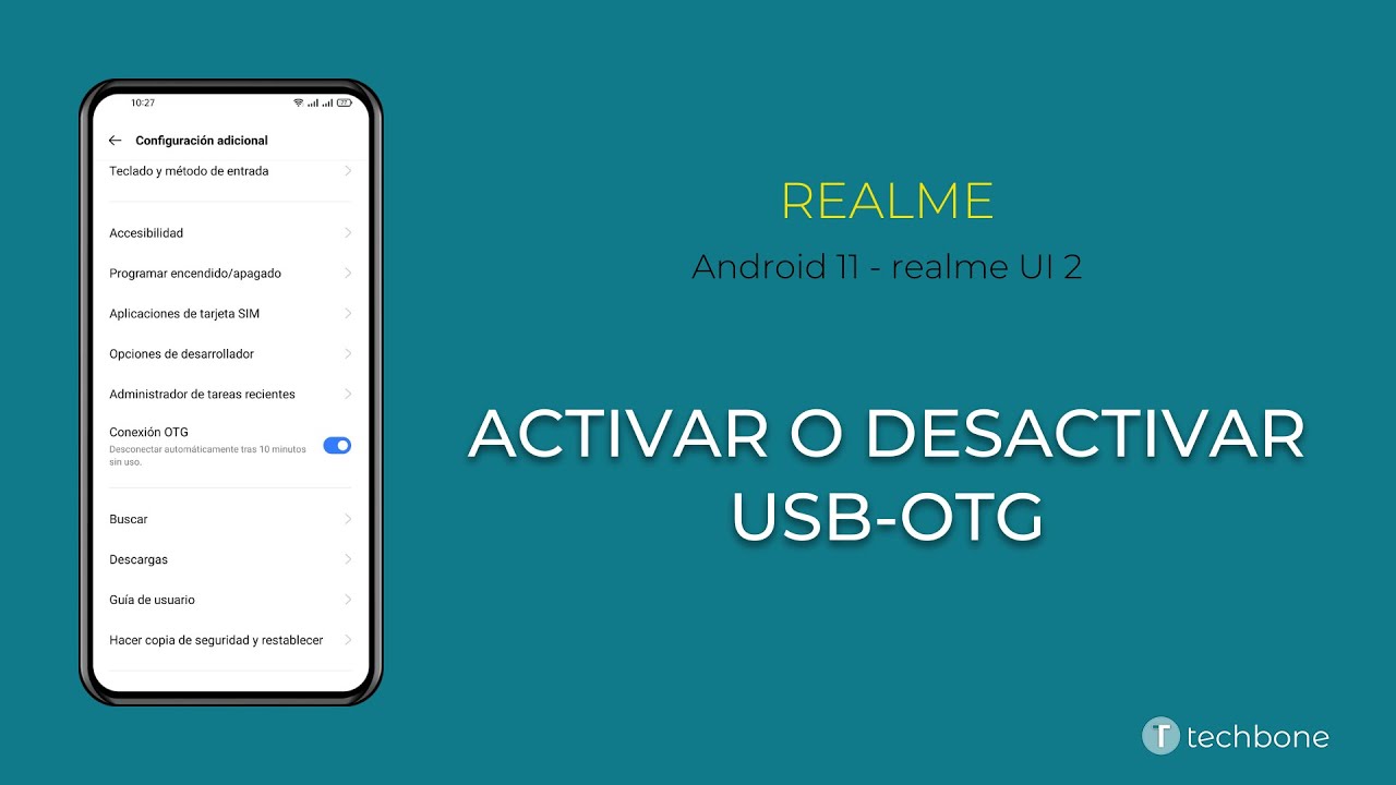 Conexión OTG: Cómo ACTIVAR o DESACTIVAR en Android 2 conexion otg como activar o desactivar en android