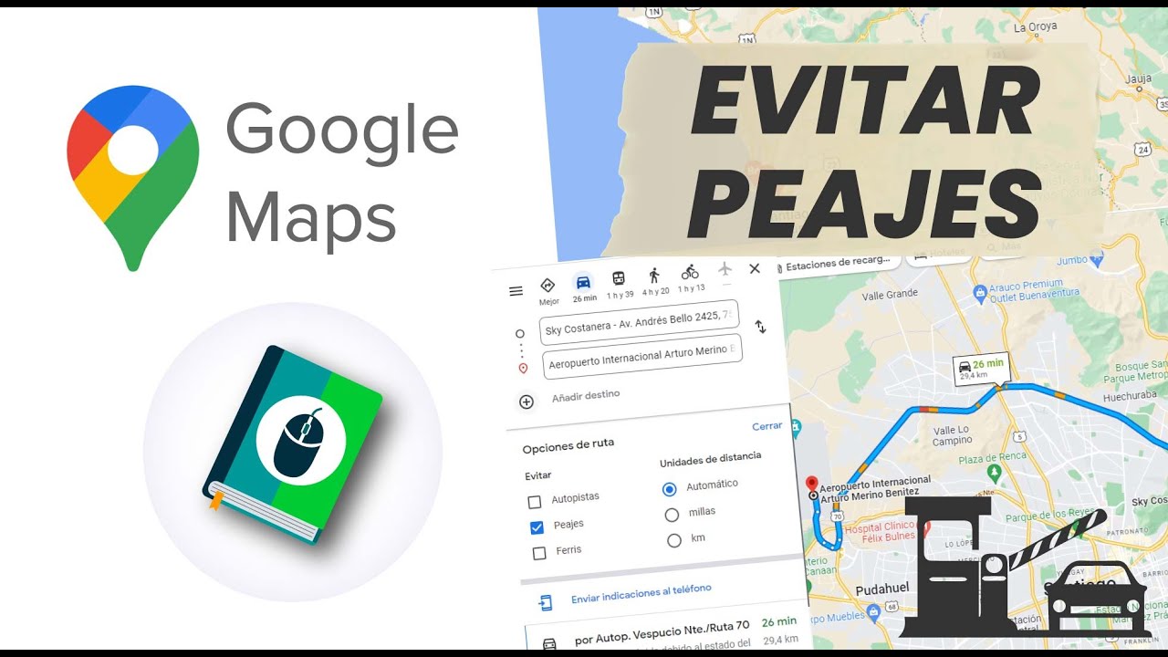 Dónde se Pueden QUITAR los PEAJES en Google Maps 2 donde se pueden quitar los peajes en google maps