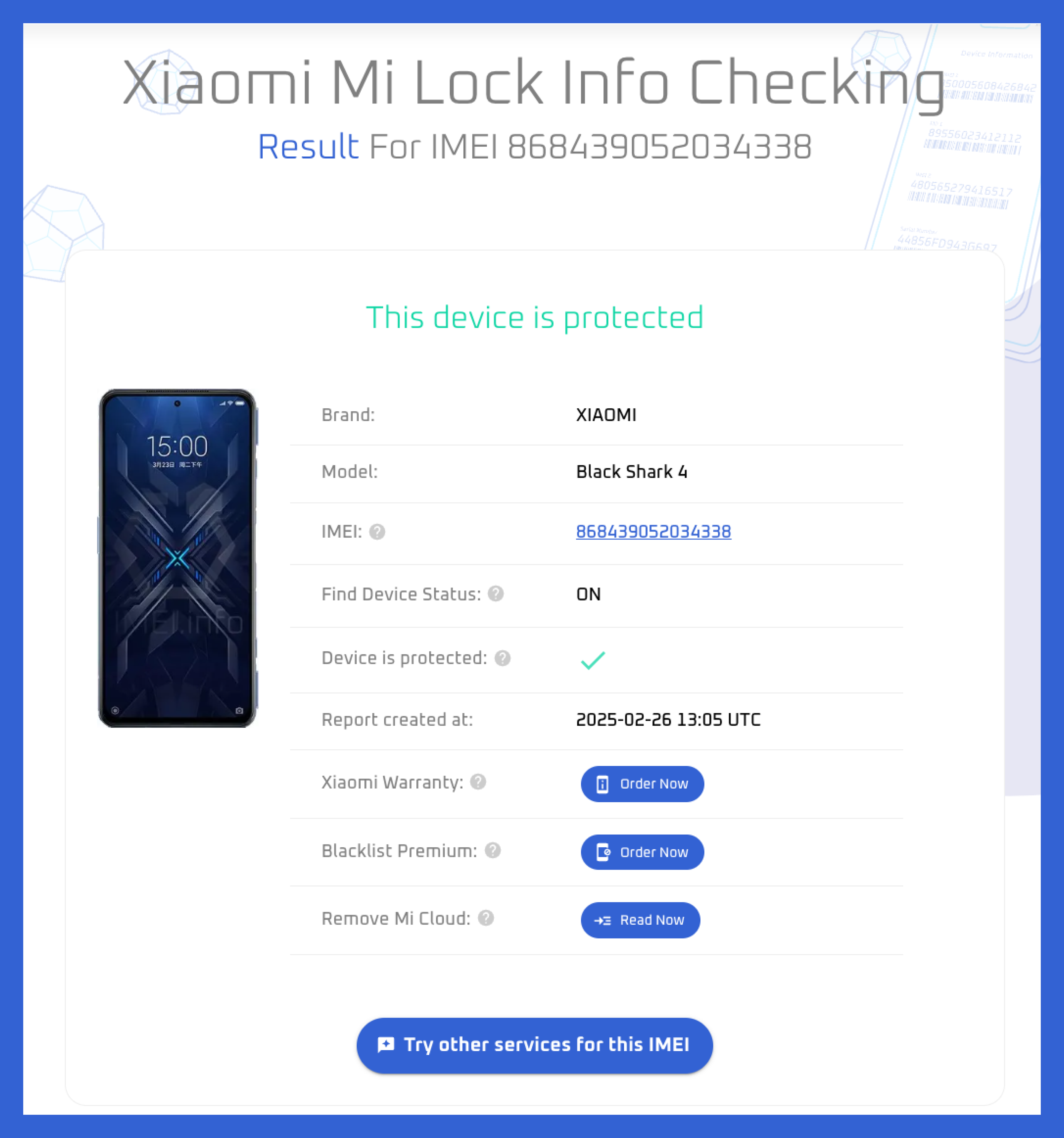 e29c85 xiaomi imei check estas protegiendo tu dispositivo