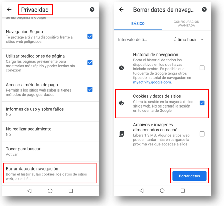 elimina las cookies de tu celular descubre como