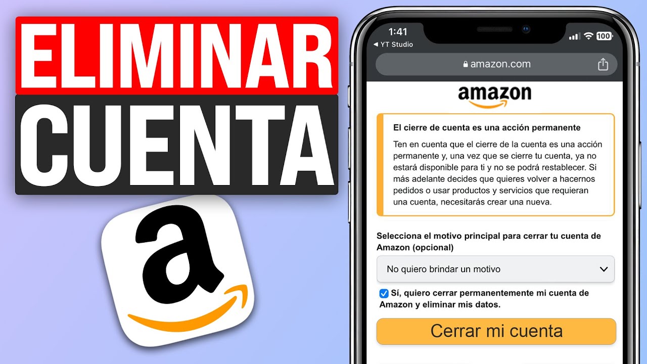 eliminar cuenta de amazon es facil desde el movil