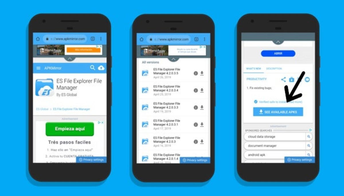 es file explorer desaparece por que y como descargarlo