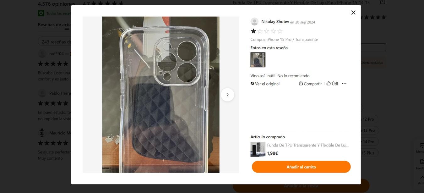 evita este error al comprar fundas en temu y ahorra mas
