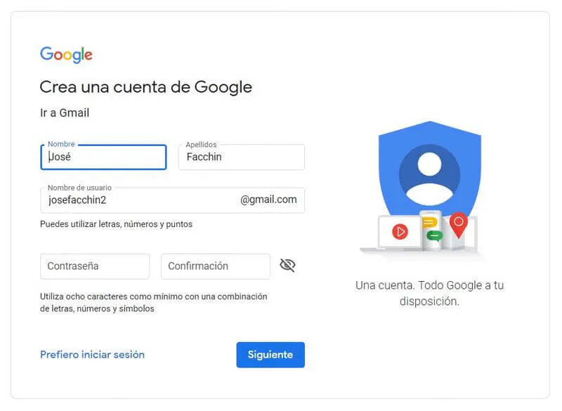 GMAIL COM: Cómo CREAR tu CUENTA de GOOGLE desde el MÓVIL 2 gmail com como crear tu cuenta de google desde el movil