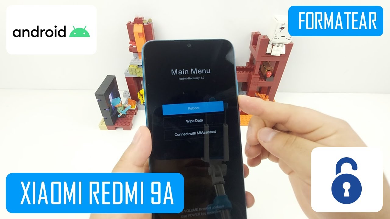hard reset como formatear tu redmi 9a con botones
