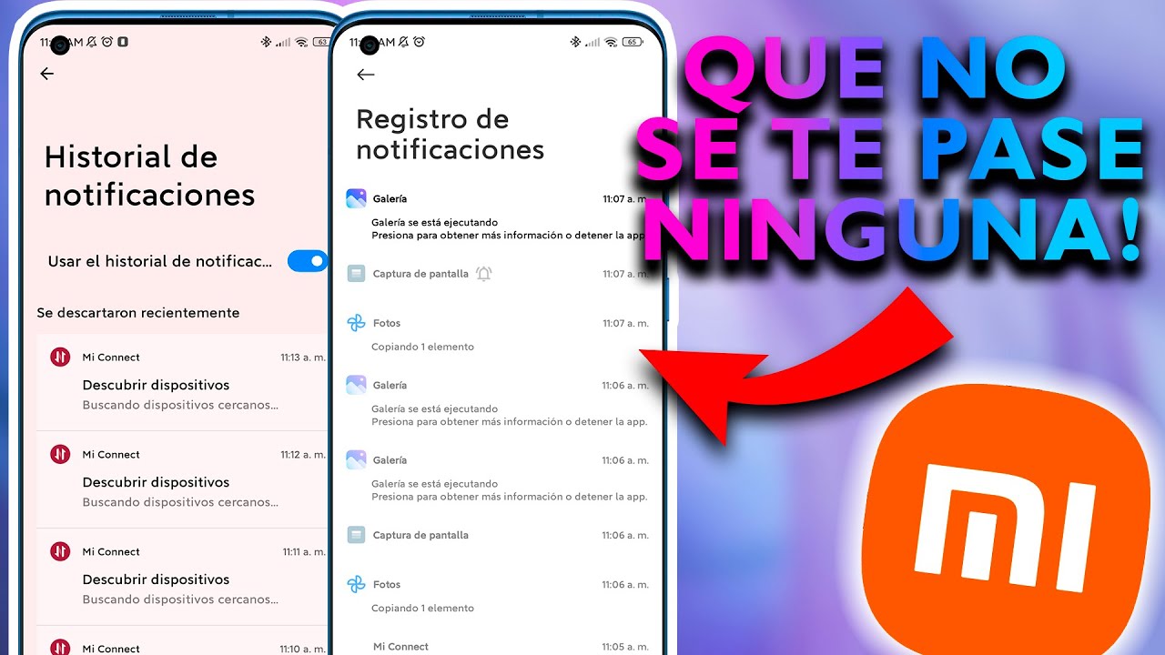 historial de notificaciones xiaomi descubre secretos