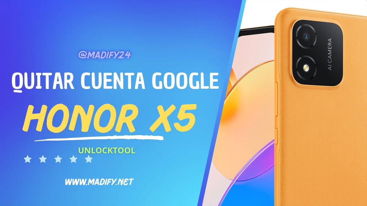 HONOR X5 FRP: Cómo ELIMINAR tu cuenta de Google RÁPIDO 2 honor x5 frp como eliminar tu cuenta de google rapido