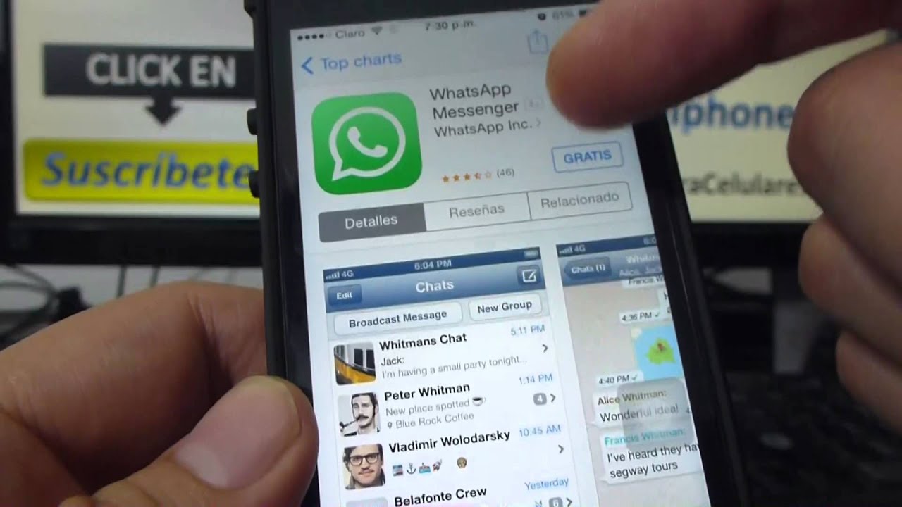 instalar whatsapp en iphone como lo hago rapido
