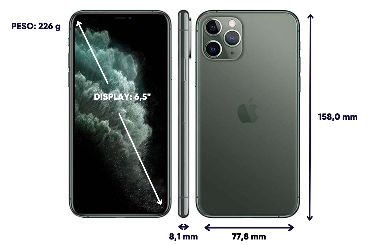 iPhone 11 Pro Max: CÓMO SON SUS MEDIDAS ¡Descúbrelo! 2 iphone 11 pro max como son sus medidas descubrelo