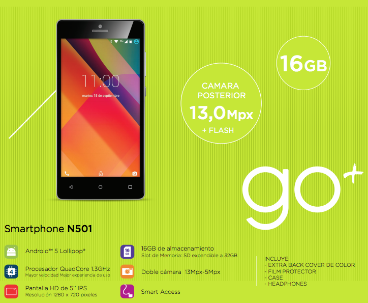 n501 descubre sus especificaciones y caracteristicas