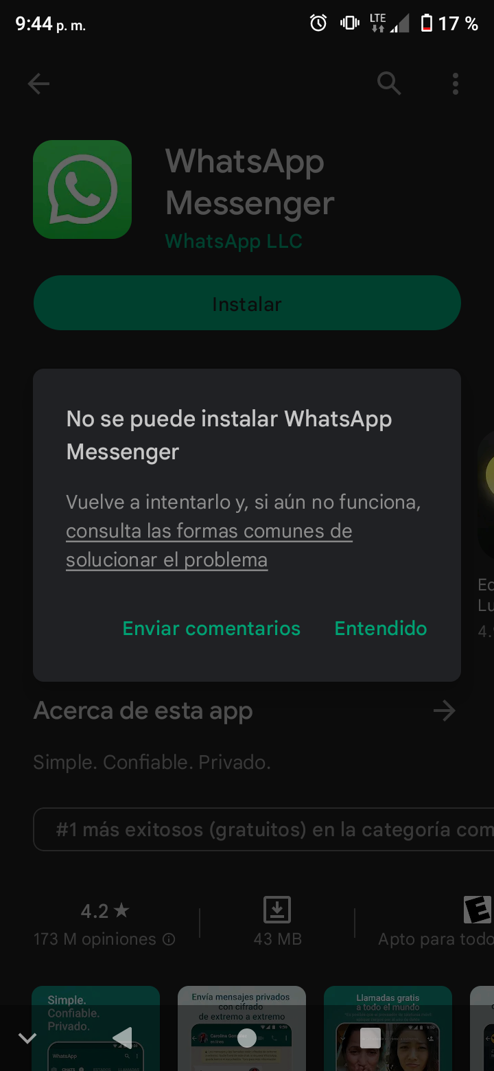 No puedo instalar WHATSAPP: Por qué es un MISTERIO 2 no puedo instalar whatsapp por que es un misterio