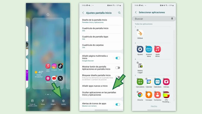 oculta aplicaciones en samsung descubre el secreto facil