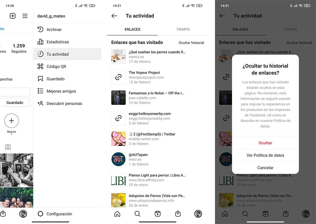ocultar publicaciones en instagram nadie lo noto