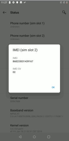 oneplus imei check descubre tu warranty y mas