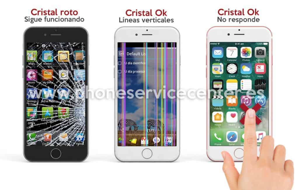 pantalla iphone roto como saber si esta danada