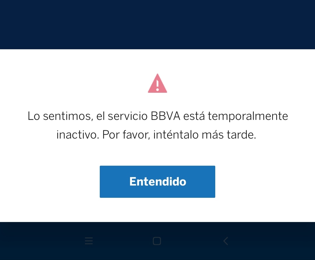 por que la app bbva no me deja hacer transferencias