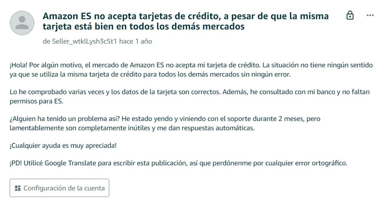 POR QUÉ NO PUEDO COMPRAR en AMAZON El ERROR Insoportable 2 por que no puedo comprar en amazon el error insoportable