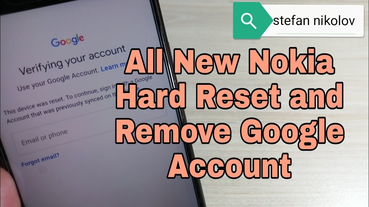 quita tu google account resetea el patron en tu nokia 1800