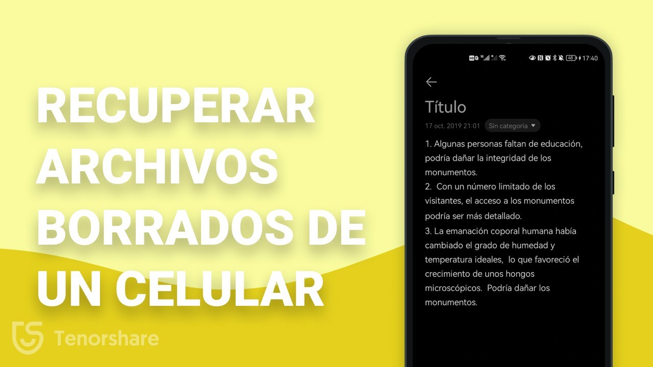recuperar archivos borrados del celular descubre como