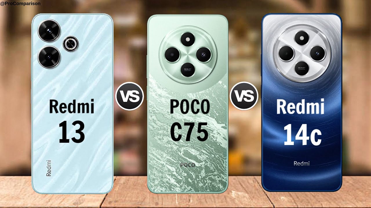 Redmi 13 vs POCO C75 vs Redmi 14C: CUÁL es el MEJOR 2 redmi 13 vs poco c75 vs redmi 14c cual es el mejor