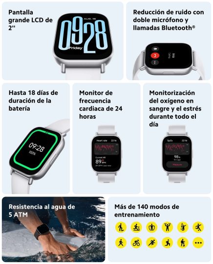 Redmi Watch 5 Active: ¡Descubre sus Características Sorprendentes! 2 redmi watch 5 active descubre sus caracteristicas sorprendentes