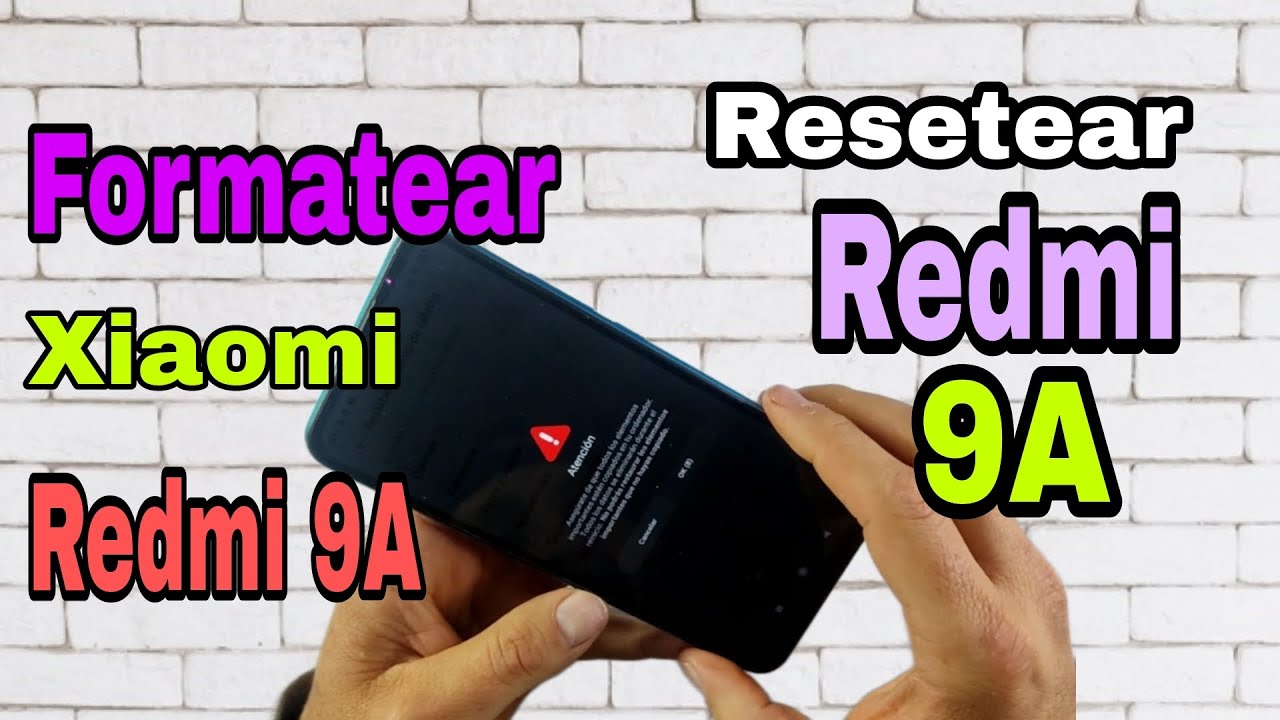 reset en xiaomi redmi 9a como formatearlo rapido