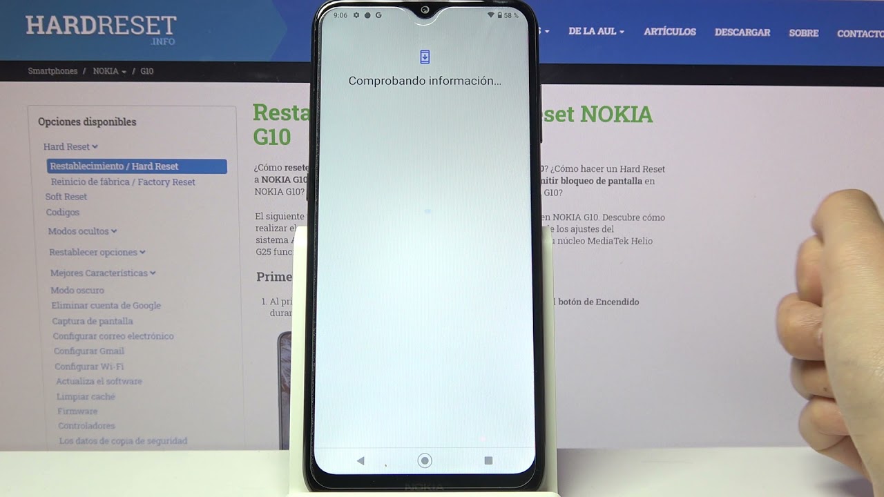 resetear tu nokia y eliminar cuenta de google descubre como