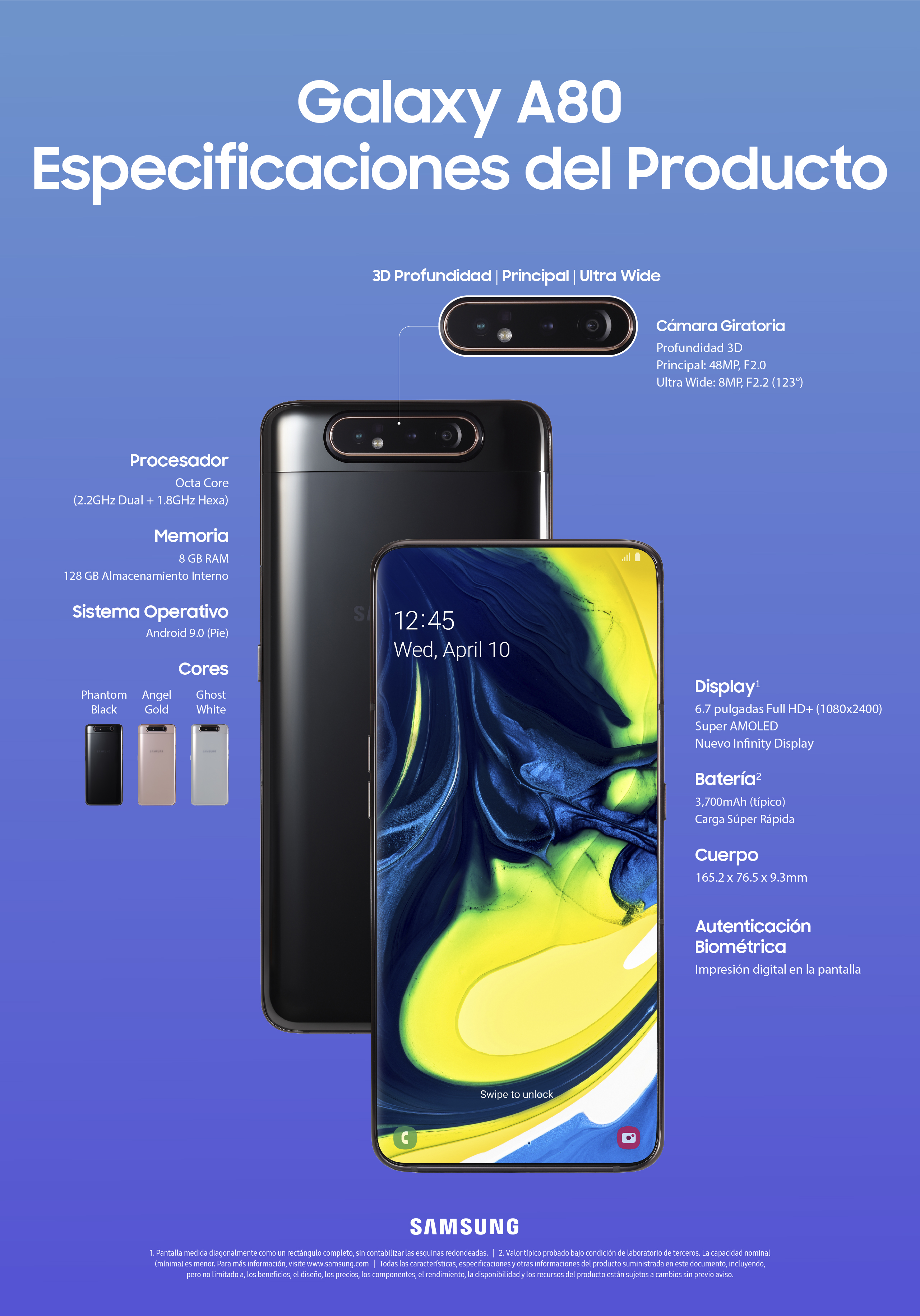 SAMSUNG A80: ¡DESCUBRE sus CARACTERÍSTICAS IMPACTANTES! 2 samsung a80 descubre sus caracteristicas impactantes