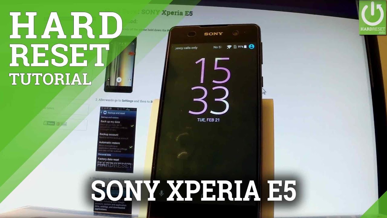 sony e5 descubre el secreto del reset rapido