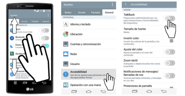 talkback que es y como desactivarlo facilmente